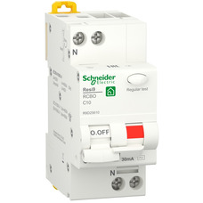 Диференційний автомат 6kA 1P+N 10A C 30mA АC, Resi9 Schneider Electric R9D25610
