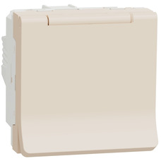 Розетка 220В бежевий (пластик), Unica NEW Schneider Electric NU303744TA