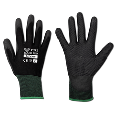 Рукавички захисні PURE BLACK PRO поліуретан, розмір 10, RWPBCP10